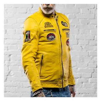 cafe 4 racer - Holy Freedom Zero EVO jacket yellow - HOLY FREEDOM Jackets 
