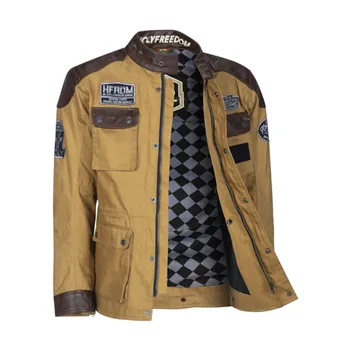 cafe 4 racer - Holy Freedom Quattro Wax EVO jacket havana brown - HOLY FREEDOM Jackets 