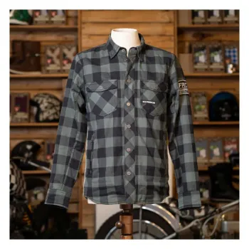 cafe 4 racer - 13 1/2 Ocelový flanel oxblood - 13 1/2 Company Košile 