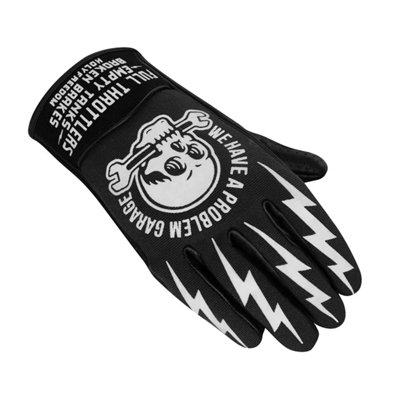 cafe 4 racer - Holy Freedom Tools gloves black/white - HOLY FREEDOM Gloves 