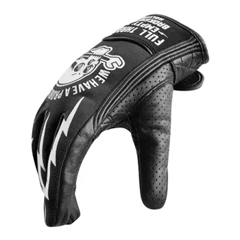 cafe 4 racer - Holy Freedom Tools gloves black/white - HOLY FREEDOM Gloves 