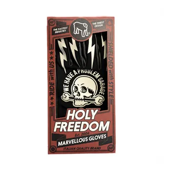 cafe 4 racer - Holy Freedom Tools gloves black/white - HOLY FREEDOM Gloves 