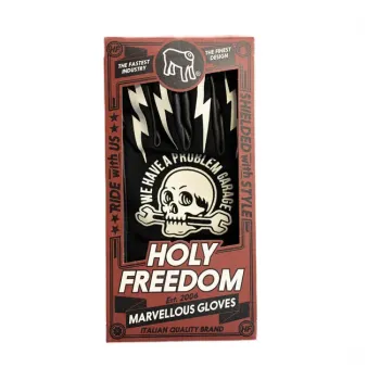 cafe 4 racer - Holy Freedom Tools rukavice černá/bílá - HOLY FREEDOM Rukavice 