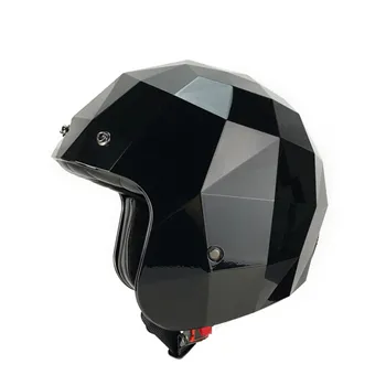 cafe 4 racer - Holy Freedom Stealth Diamond helmet gloss black - HOLY FREEDOM Holy Freedom 