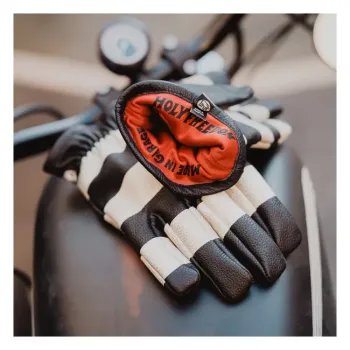 cafe 4 racer - Kožené rukavice bez prstov Fostex čierne - Army Surplus Rukavice 