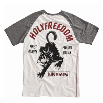 cafe 4 racer - Holy Freedom Felix tričko biele - HOLY FREEDOM Tričká 