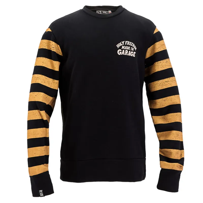 cafe 4 racer - Holy Freedom Clockwork sweatshirt yellow/black - HOLY FREEDOM Sweatshirts 