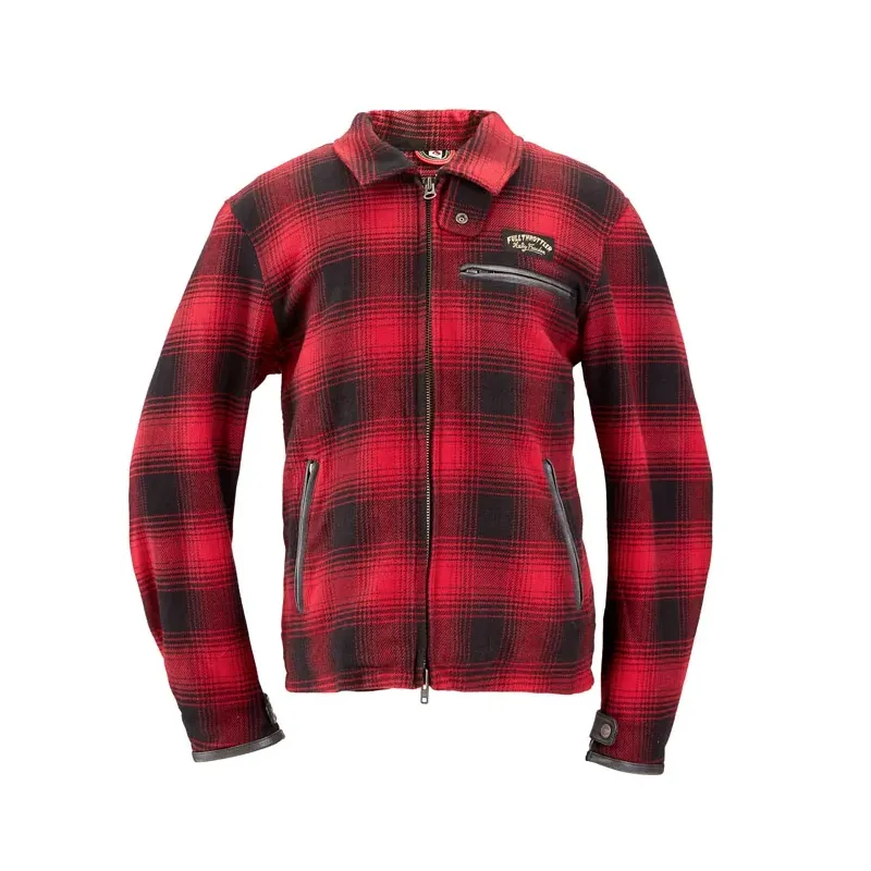 cafe 4 racer - Holy Freedom Definitive Flannel jacket red - HOLY FREEDOM Jackets 