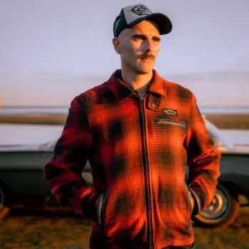 cafe 4 racer - Holy Freedom Definitive Flannel jacket red - HOLY FREEDOM Jackets 