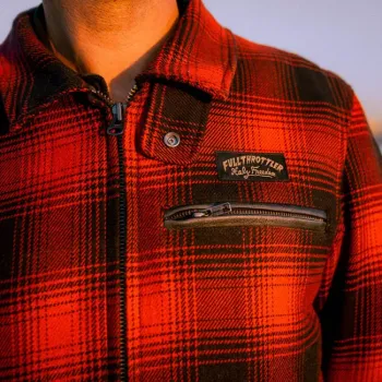 cafe 4 racer - Holy Freedom Definitive Flannel jacket red - HOLY FREEDOM Jackets 