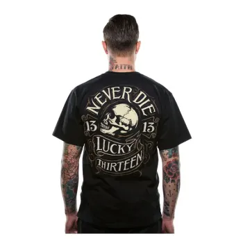 cafe 4 racer - Von Dutch Oil White t-shirt - Von Dutch Trička 