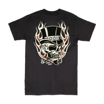 cafe 4 racer - Loser Machine David mann kick start shirt black - Loser Machine Company T-Shirts 