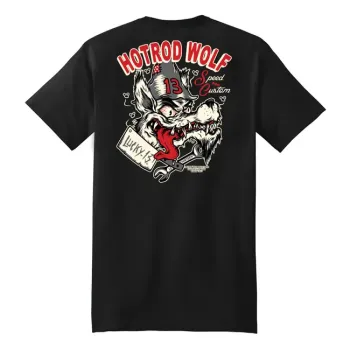 lucky 13 The Hotrod Wolf t-shirt