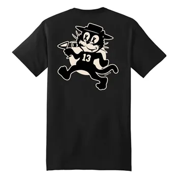 cafe 4 racer - lucky 13 The Tomcat t-shirt - Lucky 13 Tričká 