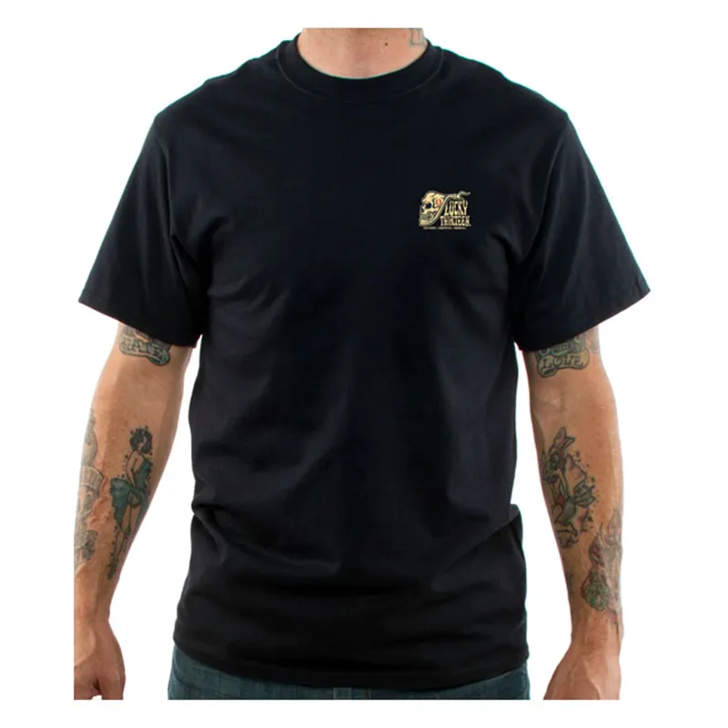 lucky 13 The Pipe Skull t-shirt