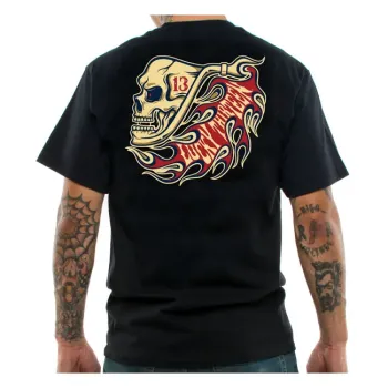 lucky 13 The Pipe Skull t-shirt