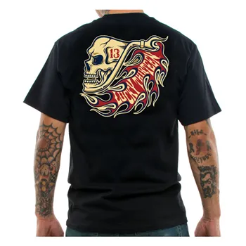 lucky 13 The Pipe Skull t-shirt