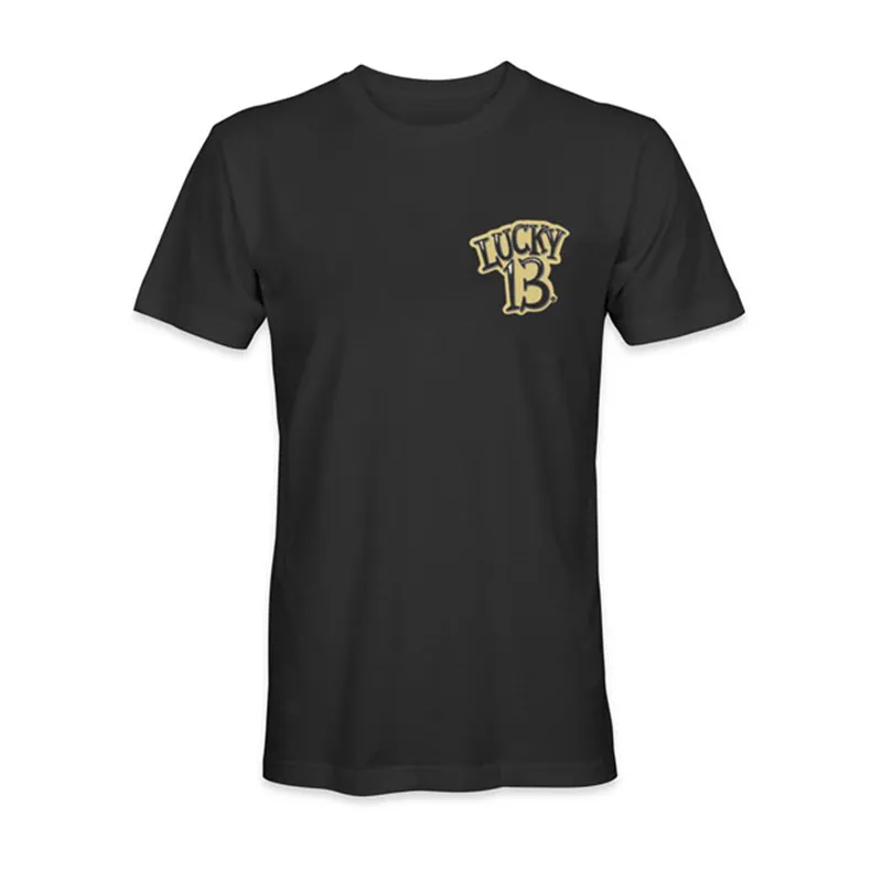 cafe 4 racer - Lucky 13 King Of Losers t-shirt black  - Lucky 13 T-Shirts 