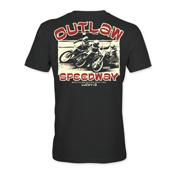 Tričko Lucky 13 Outlaw Speedway černé