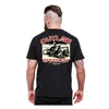 cafe 4 racer - Lucky 13 Outlaw Speedway t-shirt black  - Lucky 13 T-Shirts 