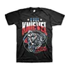 cafe 4 racer - Tričko Evel Knievel Wheelie černé - Evel Knievel Trička 