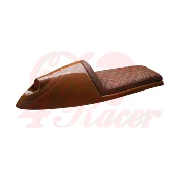 cafe 4 racer - Cafe Racer seat CR12 long A - Cafe4Racer Partially Upholstered 