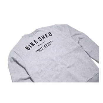 cafe 4 racer - Bike Shed ESTD sweatshirt grey - Bike Shed Sweatshirts 