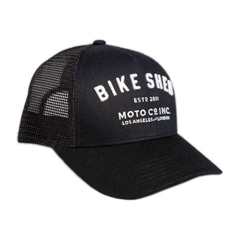 cafe 4 racer - Bike Shed ESTD trucker cap black - Bike Shed Caps 