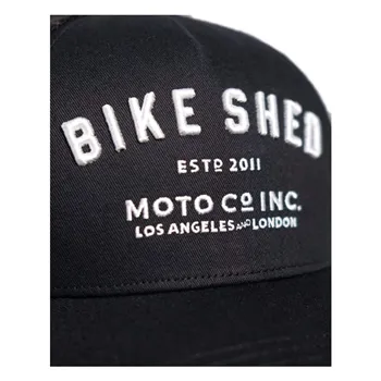 cafe 4 racer - Bike Shed ESTD trucker cap black - Bike Shed Caps 