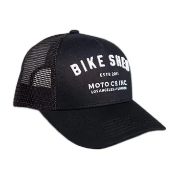 cafe 4 racer - Bike Shed ESTD trucker cap black - Bike Shed Caps 