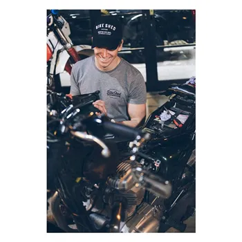cafe 4 racer - Bike Shed ESTD trucker cap black - Bike Shed Caps 