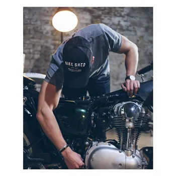 cafe 4 racer - Bike Shed ESTD trucker cap black - Bike Shed Caps 