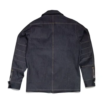 cafe 4 racer - BSMC Resistant overshirt indigo denim - Bike Shed Shirts 