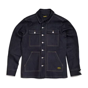 cafe 4 racer - BSMC Resistant overshirt indigo denim - Bike Shed Shirts 