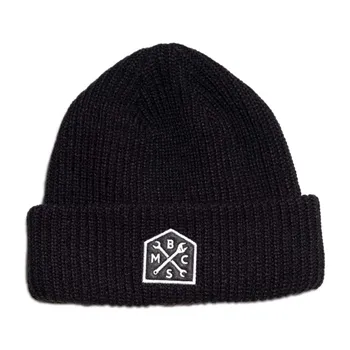 cafe 4 racer - Bike Shed Crest beanie black - Bike Shed Beanies 
