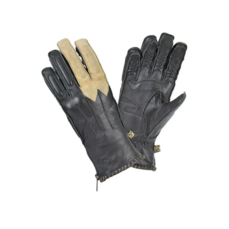 cafe 4 racer - By City Winter Skin gloves black/cream - By City Gloves 