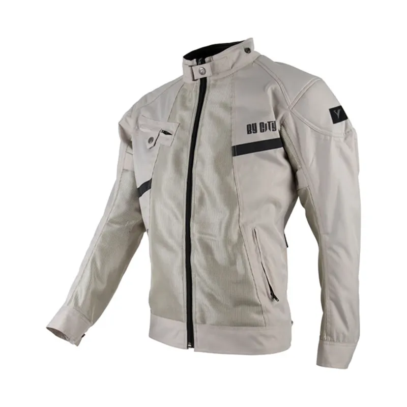 cafe 4 racer - By City Summer Route II jacket silver - By City Jackets 