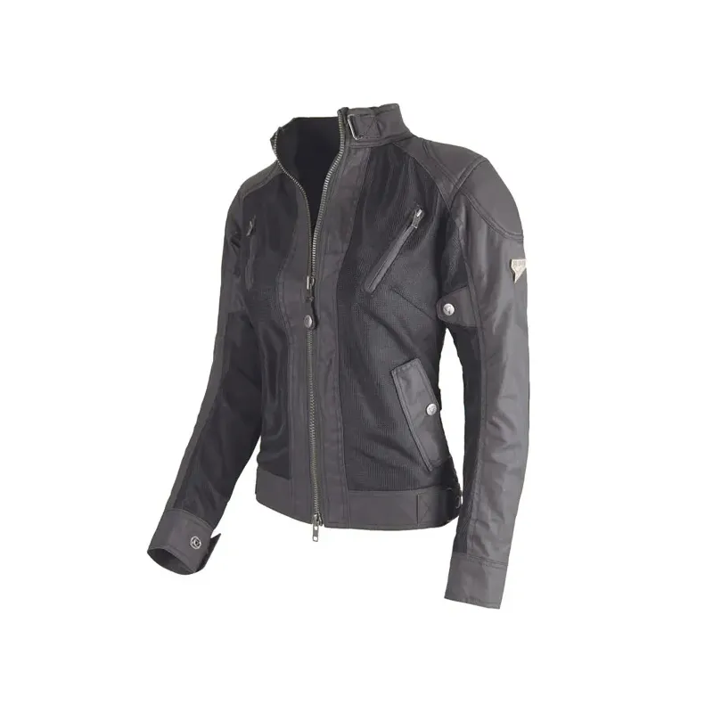 cafe 4 racer - By City Teneree II Venty lady jacket black - By City Jackets 