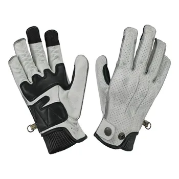 cafe 4 racer - By City Oxford gloves white - By City Gloves 