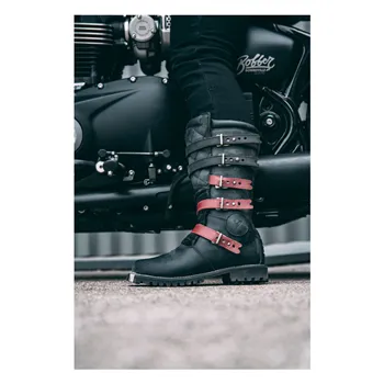cafe 4 racer - By City Muddy Road boots black - By City Shoes 