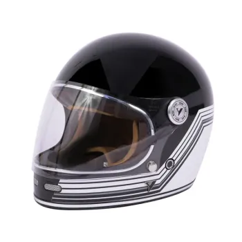 cafe 4 racer - Prilba City Roadster II Line čierna/biela - By City Roadster II & III 