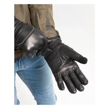 cafe 4 racer - By City Lyon gloves black - By City Rukavice 