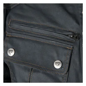 cafe 4 racer - By City Belfast waxed jacket black - By City Jackets 