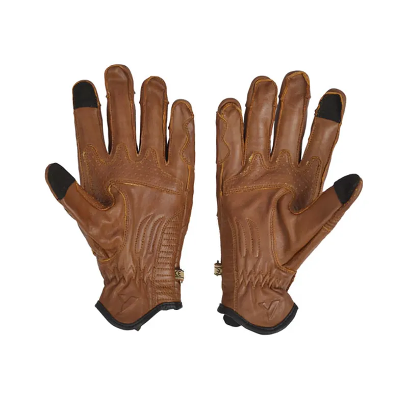 cafe 4 racer - By City Amsterdam gloves brown - By City Rukavice 