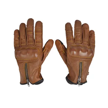 cafe 4 racer - By City Amsterdam gloves brown - By City Rukavice 