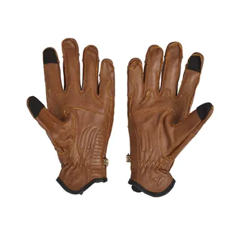 cafe 4 racer - By City Amsterdam gloves brown - By City Rukavice 