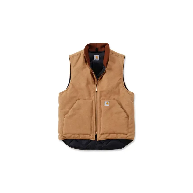 cafe 4 racer - Kačacia vesta Carhartt arctic quilt lined Carhartt brown - Carhartt Vesty 