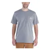 cafe 4 racer - Carhartt pracovné tričko s vreckami S/S heather grey - Carhartt Trička 