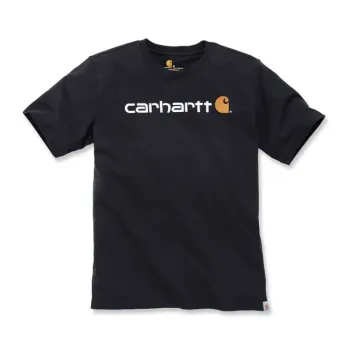 cafe 4 racer - Carhartt core logo tričko S/S black - Carhartt Trička 