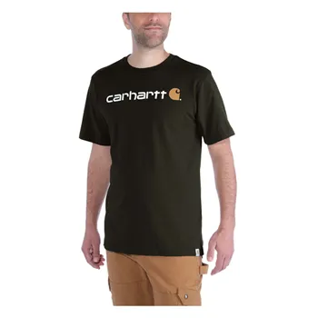 cafe 4 racer - Carhartt core logo T-shirt S/S peat - Carhartt T-Shirts 
